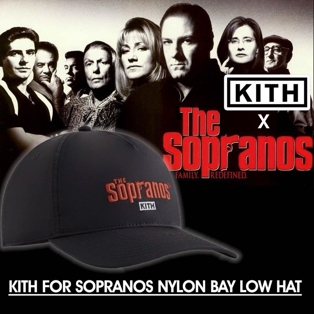 Kith for The Sopranos Nylon Bay Low Pinch Crown Snapback Hat
